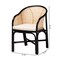 Baxton Studio Miranda Modern Bohemian Two-Tone Black and Natural Brown Rattan 2-Piece Dining Chair Set 233-2PC-13232-ZORO - alternate 4